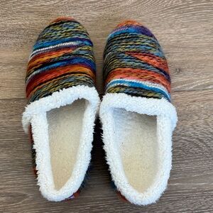 TOMS Colorful Striped Slippers. Size 11